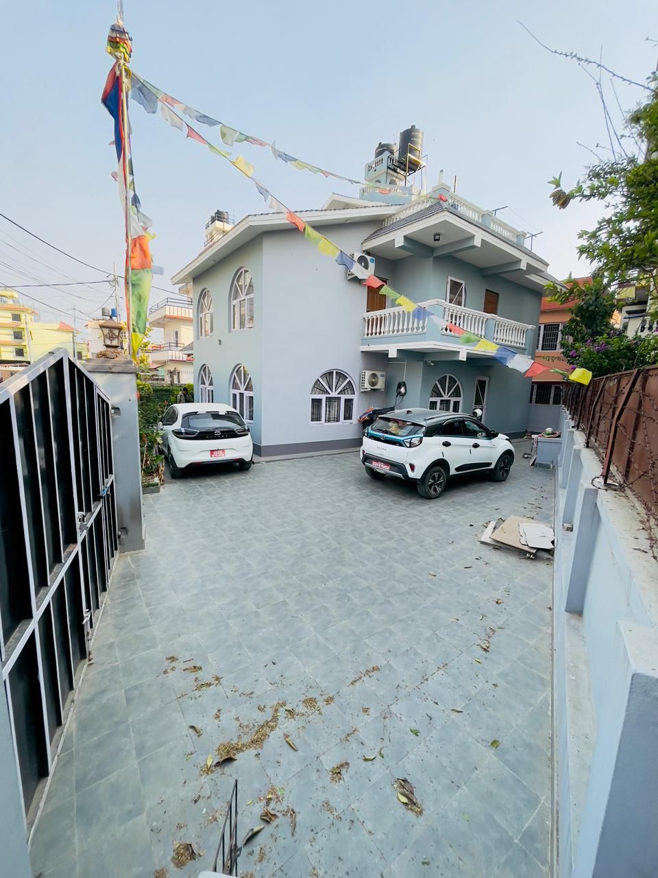 A beautiful and spacious bungalow is available for sale in a peaceful Khumaltar