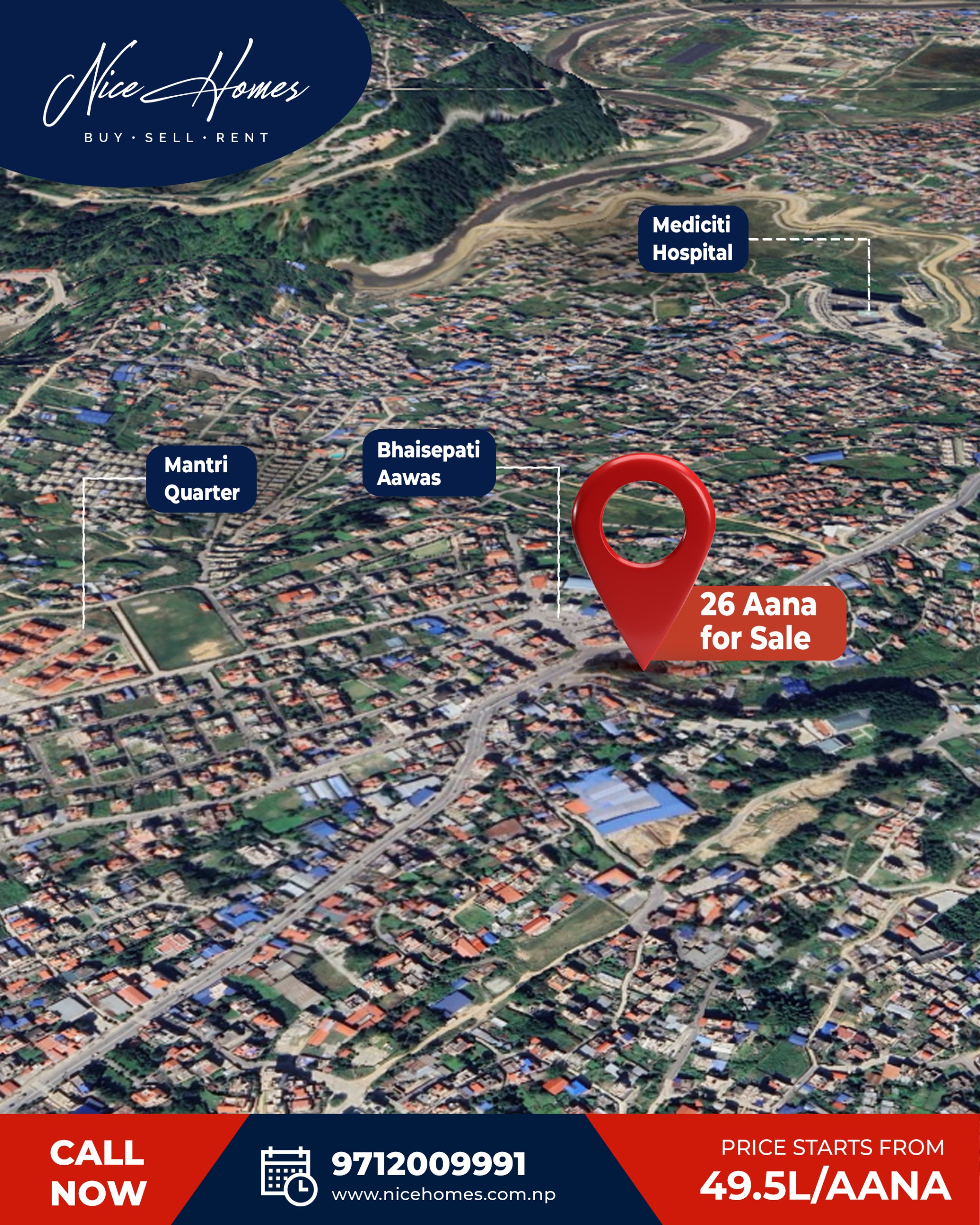 Land for Sale at Bhaisepati – Second Aawas