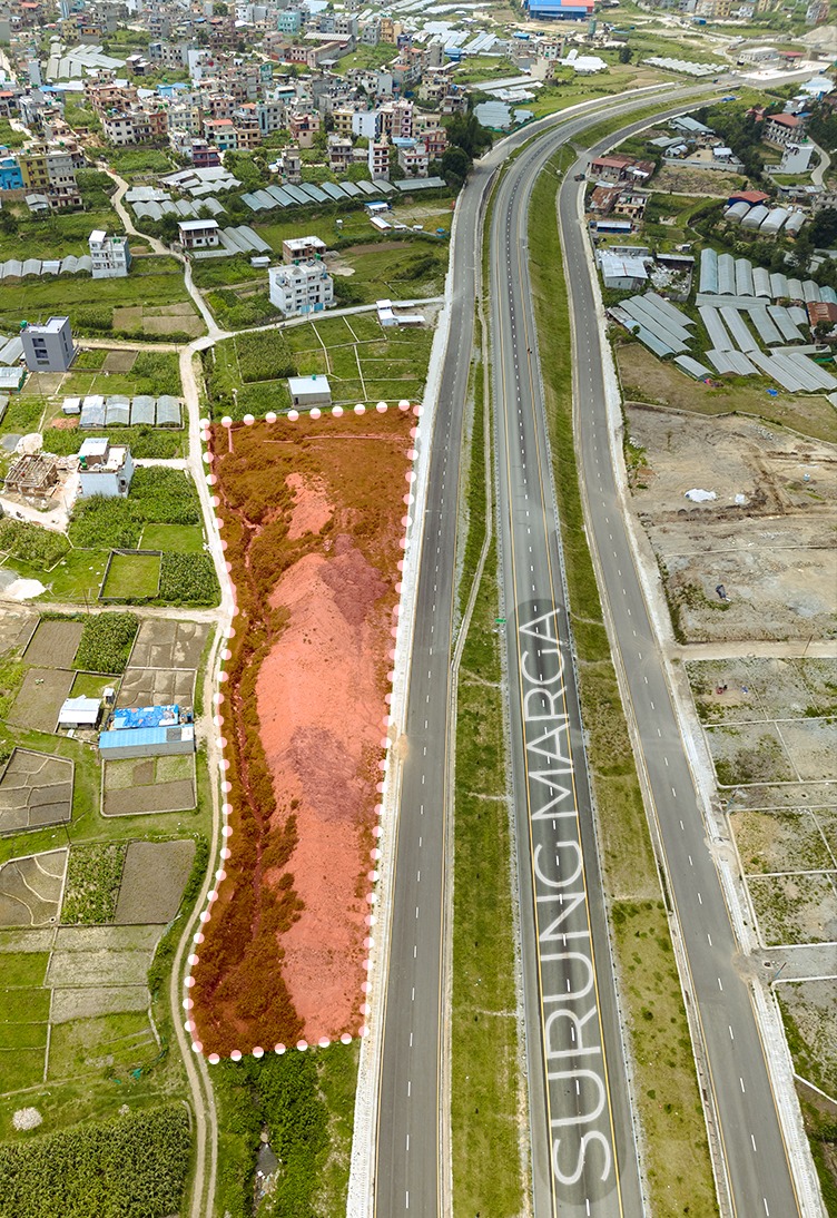 📢 Commercial Land for Lease – Prime Visibility Location beside Surungmarga