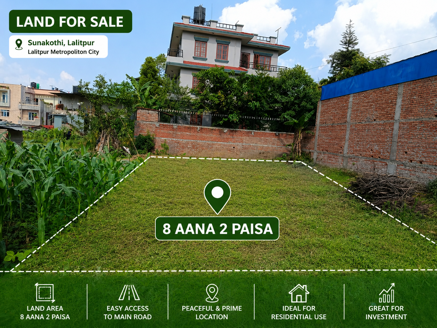 Land For Sale In Sunakothi, Lalitpur