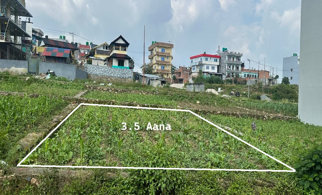 3.5 Aana Land on Sale - Nagdah, Dhapakhel
